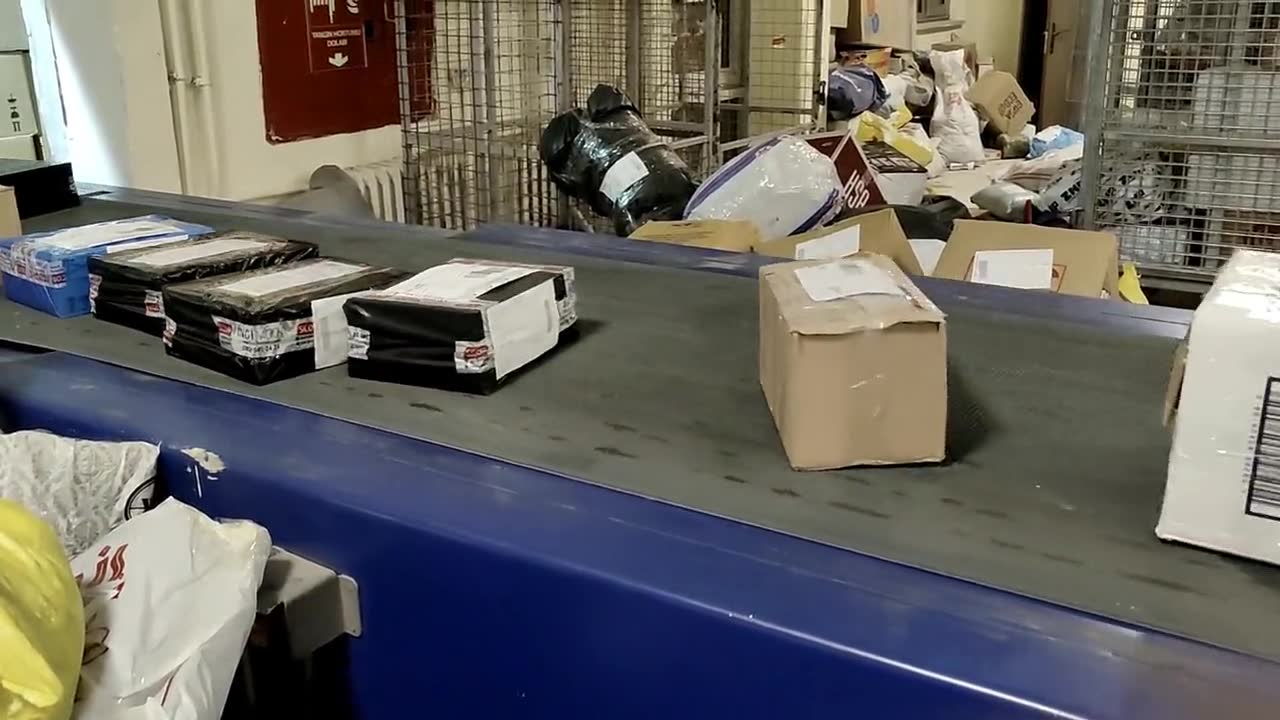 A sorting facility at work.